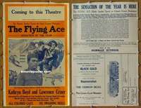 h267 FLYING ACE movie pressbook '26 Norman black cast aviation!