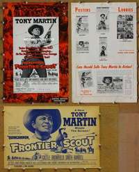 h620 QUINCANNON FRONTIER SCOUT movie pressbook '56 Tony Martin