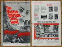 h494 MANSTER/HORROR CHAMBER OF DR FAUSTUS movie pressbook '62