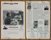 h390 I WALK THE LINE movie pressbook '70 Gregory Peck, Tuesday Weld