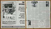 h402 INTERNS movie pressbook '62 Michael Callan, Cliff Robertson