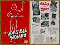 h406 INVISIBLE WOMAN movie pressbook R48 Virginia Bruce, Barrymore