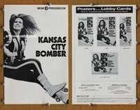 h424 KANSAS CITY BOMBER movie pressbook '72 sexy Raquel Welch!
