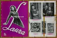 h444 LAURA movie pressbook '44 Gene Tierney, Otto Preminger