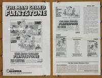 h482 MAN CALLED FLINTSTONE movie pressbook '66 Hanna-Barbera!