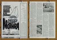 h527 MOTHRA movie pressbook '62 Toho, Ishiro Honda, cool!
