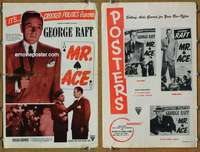 h529 MR ACE movie pressbook R40s George Raft w/gun, film noir!