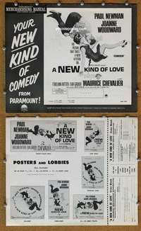 h548 NEW KIND OF LOVE movie pressbook '63 Paul Newman, Woodward