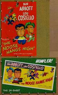 h558 NOOSE HANGS HIGH movie pressbook '48 Bud Abbott & Lou Costello!