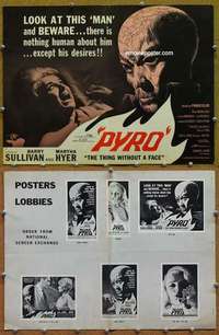 h616 PYRO: THE THING WITHOUT A FACE movie pressbook '63 Sullivan