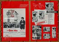 h619 QUIET MAN movie pressbook R57 John Wayne, Maureen O'Hara