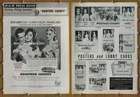 h623 RAINTREE COUNTY movie pressbook '57 Monty Clift, Liz Taylor
