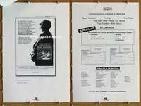 h242 ESSENTIAL HITCHCOCK movie pressbook '83 Rear Window, classics!