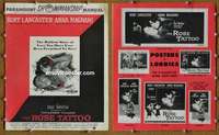 h643 ROSE TATTOO movie pressbook '55 Burt Lancaster, Anna Magnani