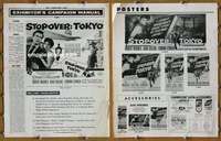 h711 STOPOVER TOKYO movie pressbook '57 Joan Collins, Wagner