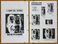 h736 TASTE THE BLOOD OF DRACULA movie pressbook '70 Christopher Lee