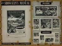 h759 THIS ISLAND EARTH movie pressbook '55 sci-fi classic, Morrow