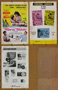 h769 TIARA TAHITI movie pressbook '62 James Mason, John Mills
