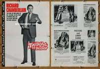 h804 TWILIGHT OF HONOR movie pressbook '63 Richard Chamberlain