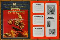 h819 VIVA KNIEVEL movie pressbook '77 best motorcycle daredevil!