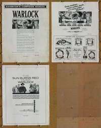 h824 WARLOCK movie pressbook '59 Henry Fonda, Richard Widmark