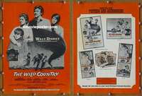 h838 WILD COUNTRY movie pressbook '71 Walt Disney pioneers!