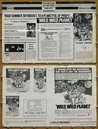h840 WILD, WILD, WILD PLANET movie pressbook '65 Tony Russell
