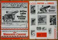 h853 WONDERFUL COUNTRY movie pressbook '59 Robert Mitchum, London