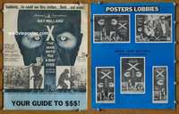 h857 X THE MAN WITH THE X-RAY EYES movie pressbook '63 Roger Corman