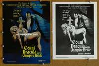 h152 SATANIC RITES OF DRACULA 1sh 1978 great artwork of Count Dracula & his Vampire Bride!
