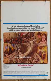 g014 ALFRED THE GREAT window card movie poster '69 Hemmings, Michael York