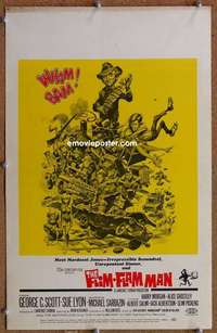 g099 FLIM-FLAM MAN window card movie poster '67 great Jack Davis artwork!