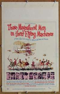 g230 THOSE MAGNIFICENT MEN IN THEIR FLYING MACHINES window card movie poster '65