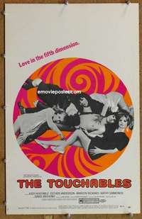 g236 TOUCHABLES window card movie poster '68 fifth dimension sex!