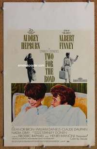 g239 TWO FOR THE ROAD window card movie poster '67 Audrey Hepburn, Finney