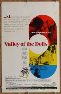 g241 VALLEY OF THE DOLLS window card movie poster '67 sexy Sharon Tate!