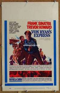 g242 VON RYAN'S EXPRESS window card movie poster '65 Frank Sinatra, Howard