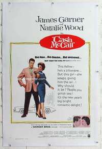 m373 CASH MCCALL linen one-sheet movie poster '60 James Garner, Natalie Wood