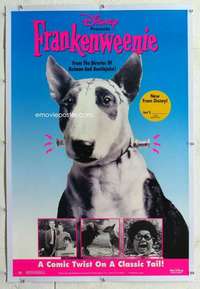 m414 FRANKENWEENIE linen video one-sheet movie poster '80s Burton AND Disney!