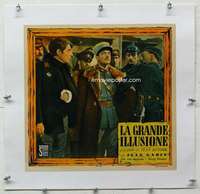 m254 GRAND ILLUSION linen Italian photobusta movie poster '37 Renoir