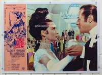 m260 MY FAIR LADY linen large Italian photobusta movie poster '64