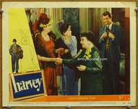 m025 HARVEY movie lobby card #6 '50 James Stewart looking smug!