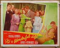 m005 IT'S A WONDERFUL LIFE movie lobby card #5 '46 Stewart holds Reed!