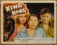 m032 KING KONG movie lobby card #1 R56 Fay Wray, Armstrong, Cabot