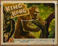 m031 KING KONG movie lobby card #7 R56 Kong grabs Fay Wray!