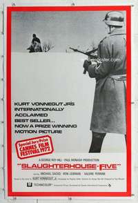 m535 SLAUGHTERHOUSE FIVE linen int'l one-sheet movie poster '72 Kurt Vonnegut