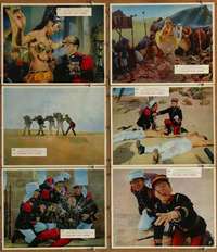 p621 CARRY ON IN THE LEGION 6 English movie lobby cards '67 Phil Silvers