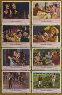 p078 10:30 PM SUMMER 8 movie lobby cards '66 Mercouri, Schneider, Finch