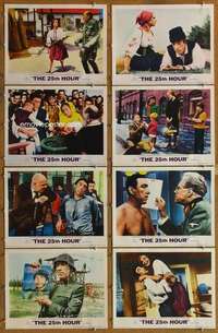 p081 25th HOUR 8 movie lobby cards '67 Anthony Quinn, Virna Lisi