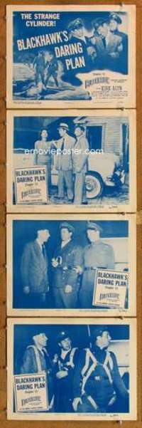 p826 BLACKHAWK 4 Chap 13 movie lobby cards '52 serial from comic book!
